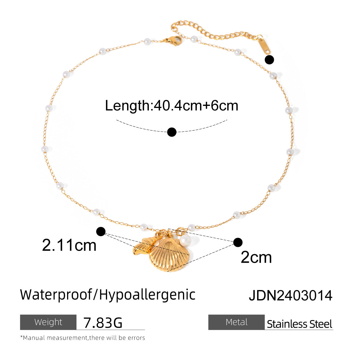 Tyanna Pearl Shell Necklace - JDN2403014 [VHJ33J0E]