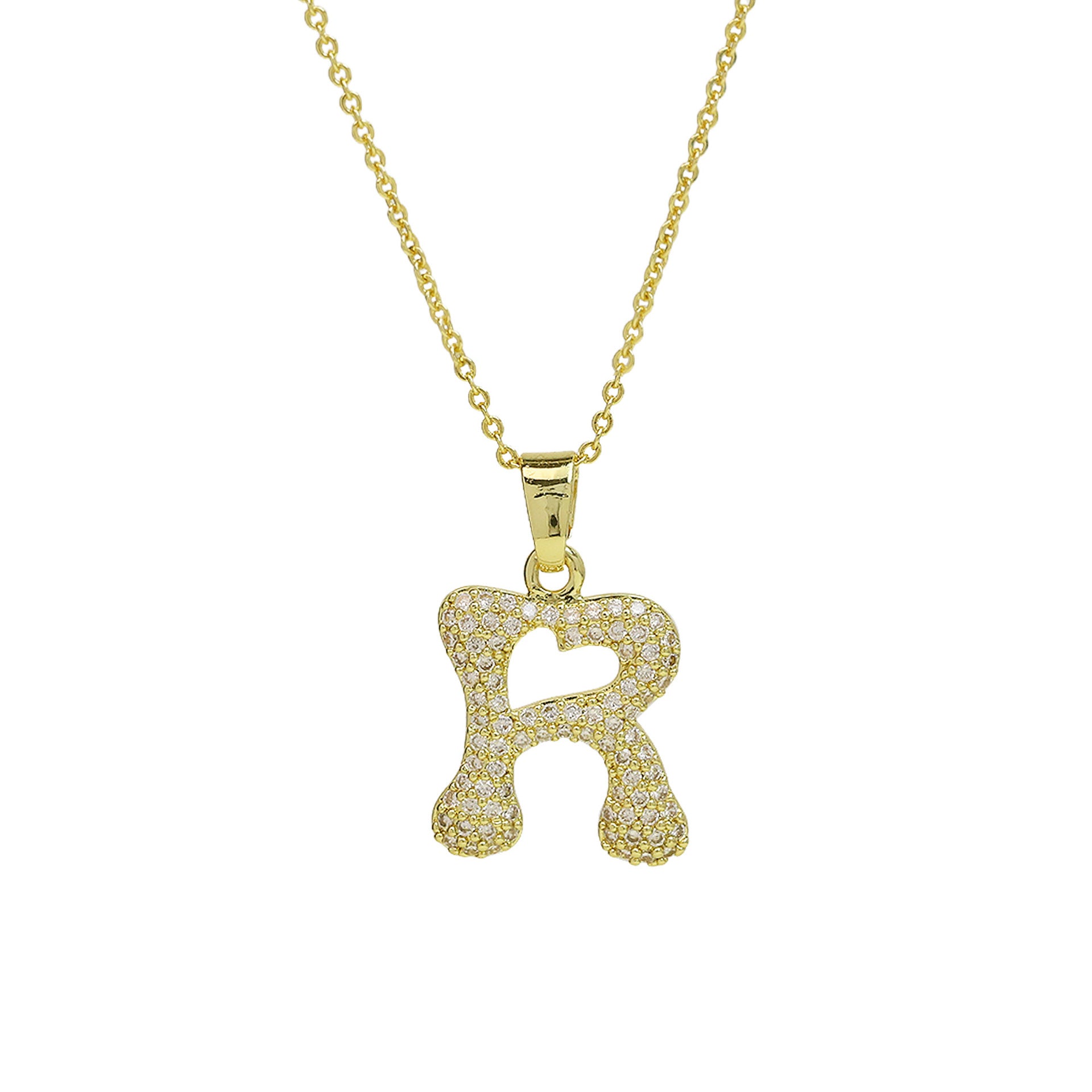 Fatou Bubble Initial Necklace - R [UJBEUTS1]