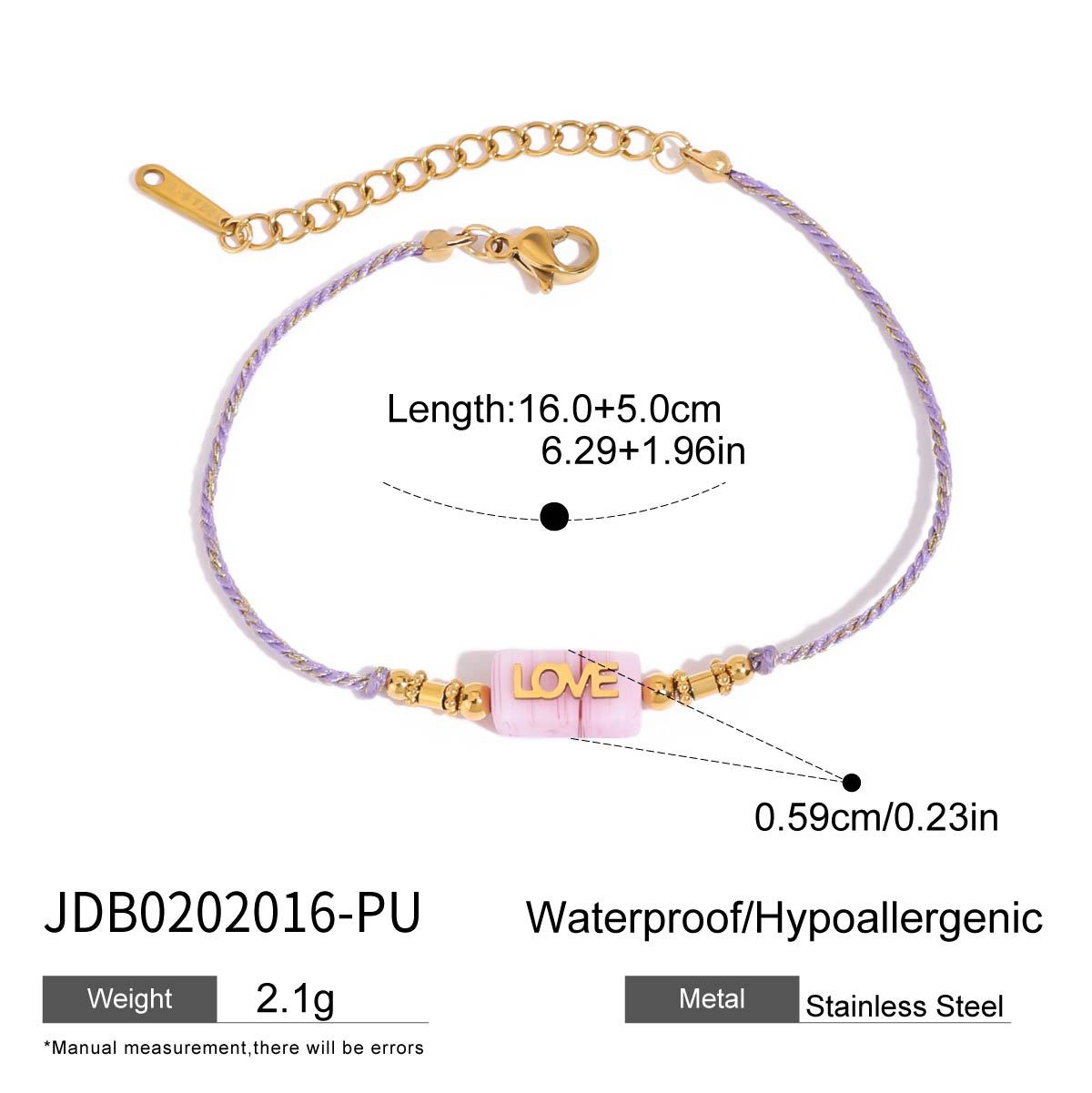 Emmarie Amethyst Pearl Bracelet - JDB0202016-PU [DUJK10KI]