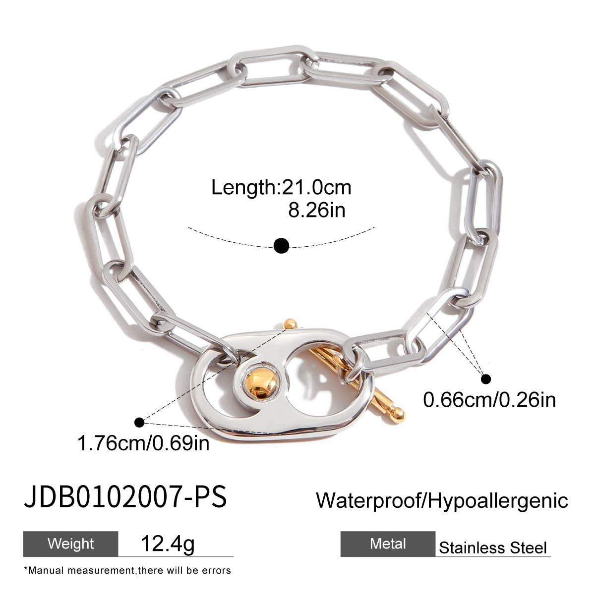 Charisma Luxe Can Tab Bracelet - JDB0102007-PS [JTOMTA2F]