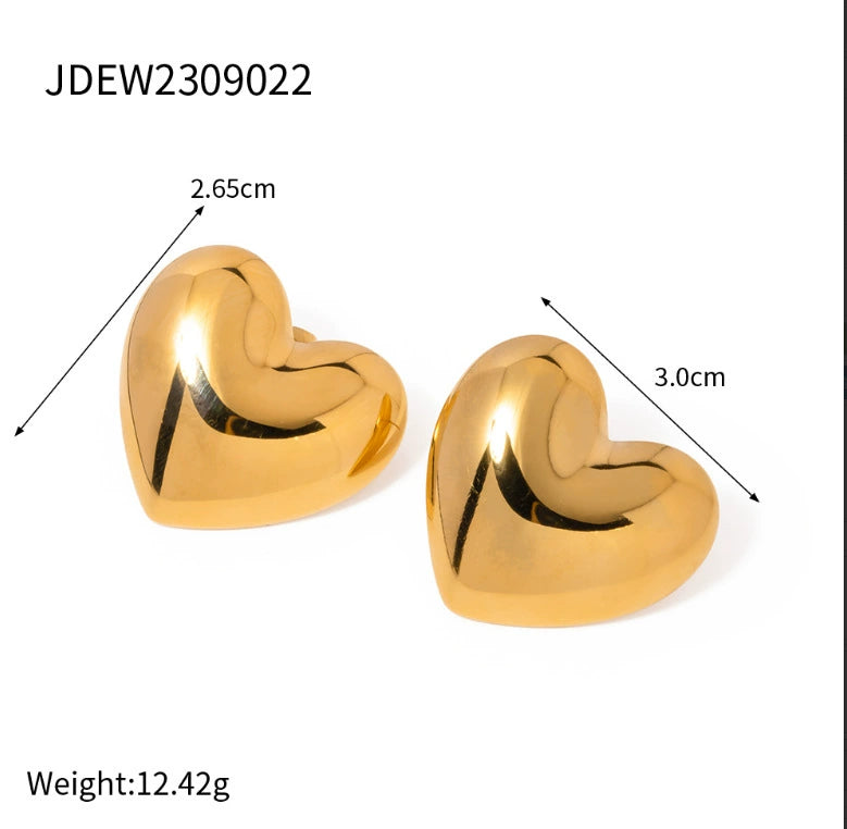 Priscila Sculptural Gold Earrings - JDEW2309022 [QLHNL2ZG]