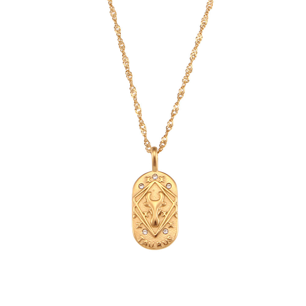 Eli Constellation Pendant Necklace - Taurus [FZ4DY03T]