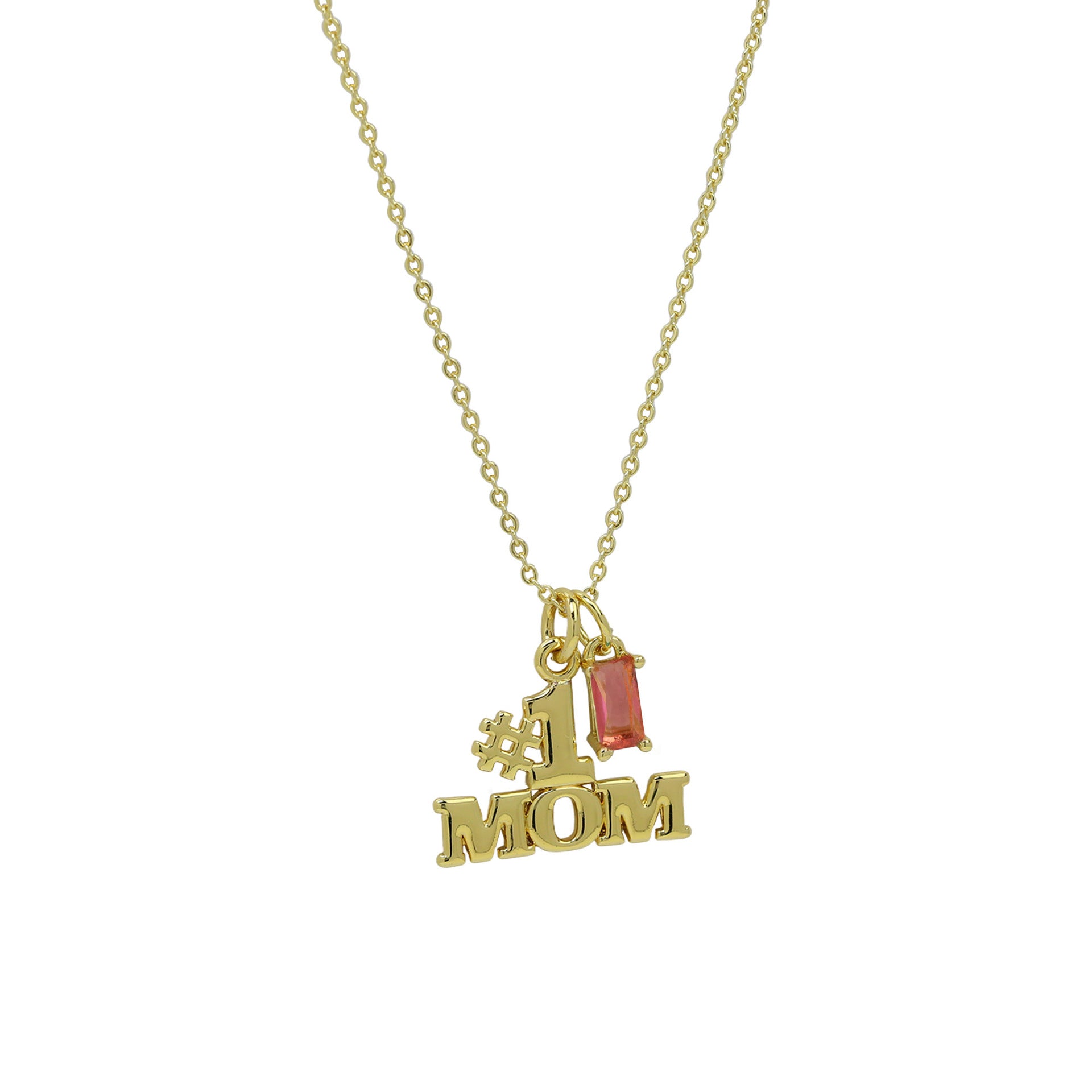 Serah Mom Birthstone Necklace - July Birthstone [OQANF86O]