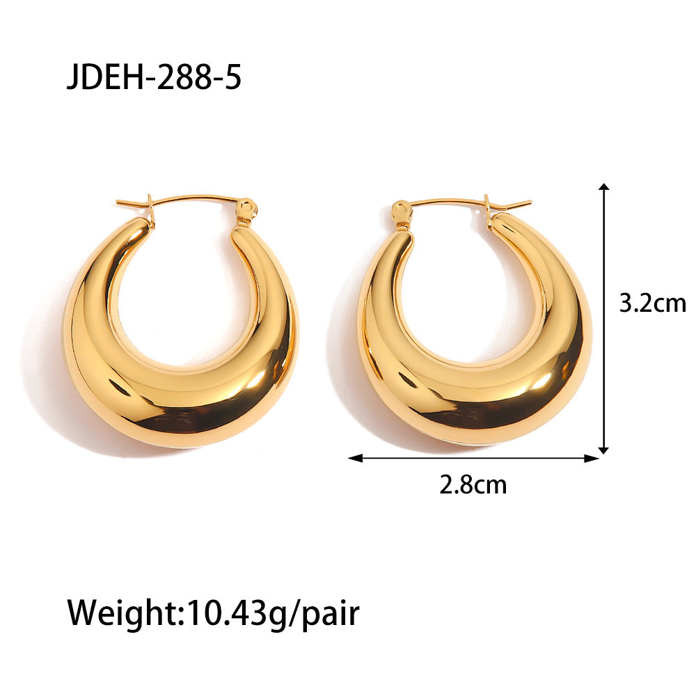 Adelynne Gold Irregular Earrings - JDEH-288-5 [34E1VQ8P]