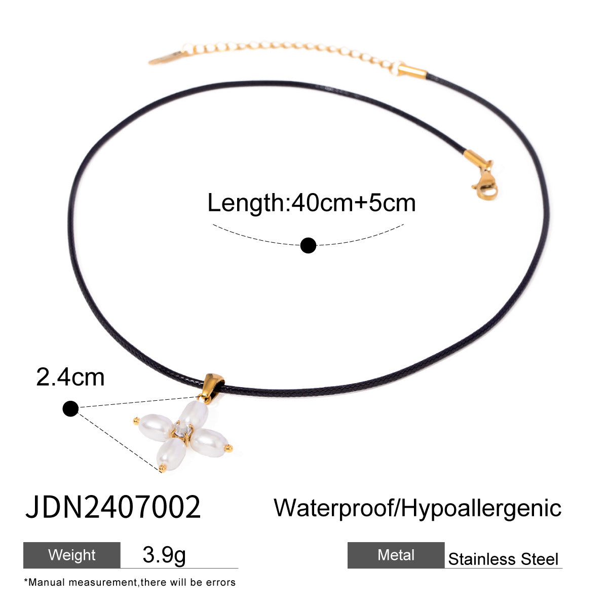 Kolbi Layered Pearl Cross Necklace - JDN2407002 [ROTB9OXX]