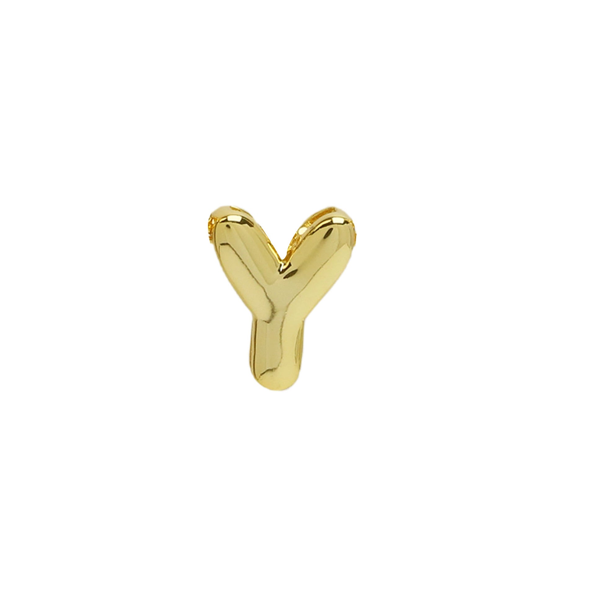 Kynsley Gold Charm Necklace - Gold Y Pendant [KSKHVRRE]