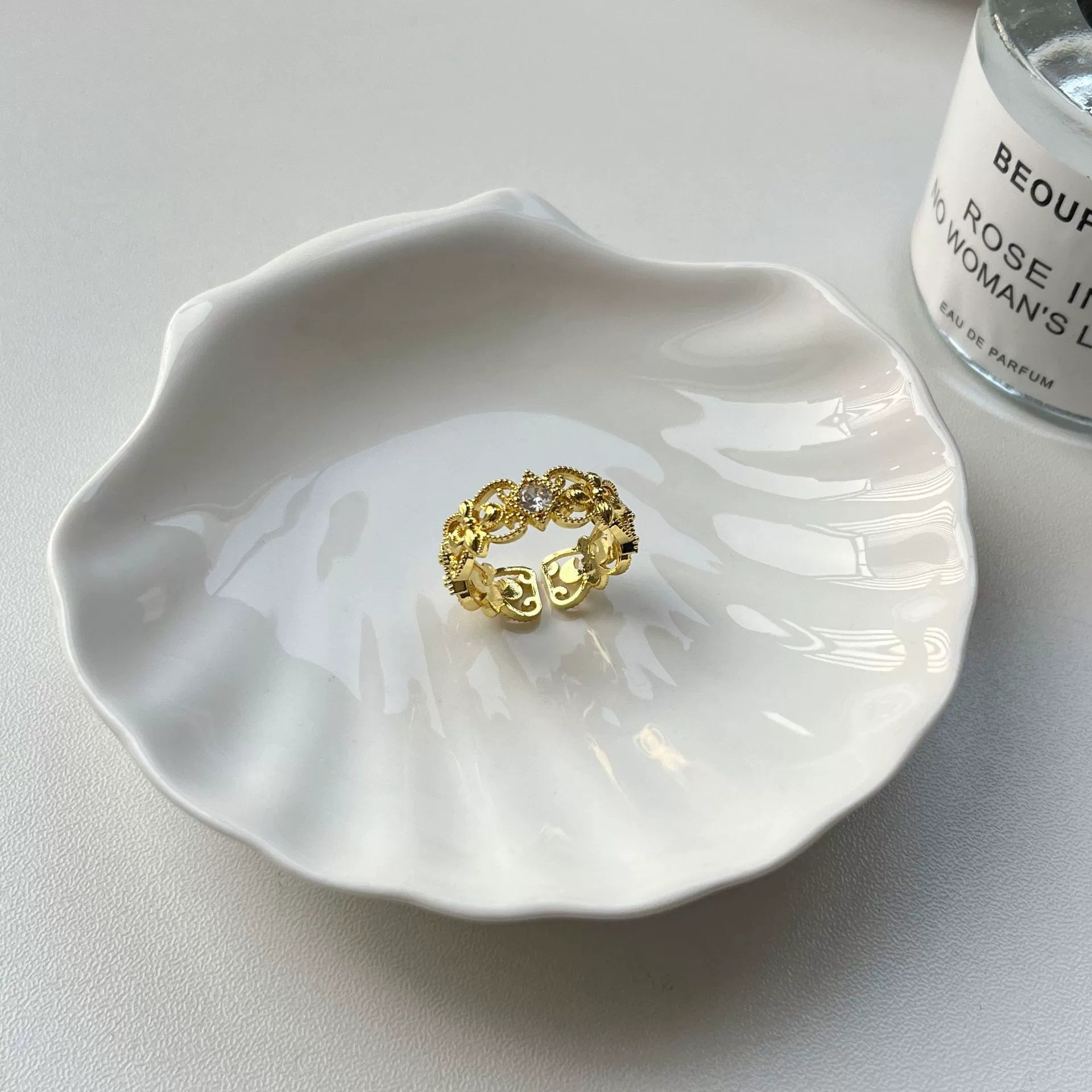 Avaree Palace Open Ring - Iris Zircon Ring [XBZEM070]