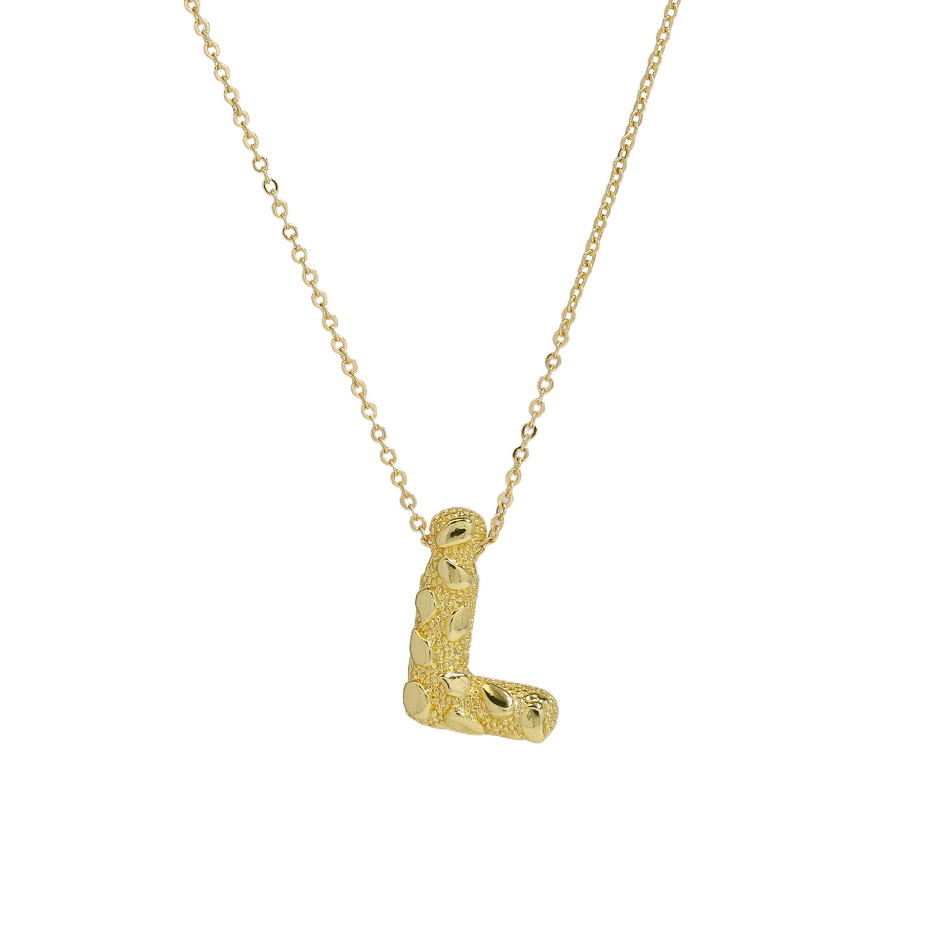 Akari Bubble Letter Necklace - L [DL193HPA]