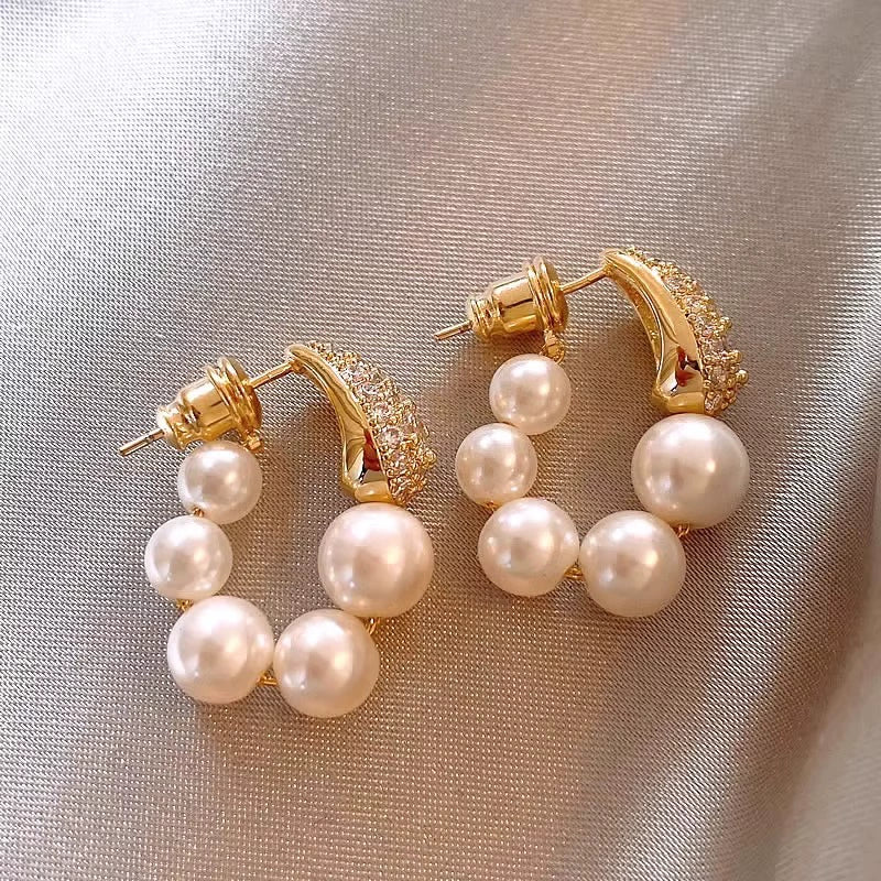Julieann Golden Beaded Drop Earrings - Gold [UOZNZFDF]