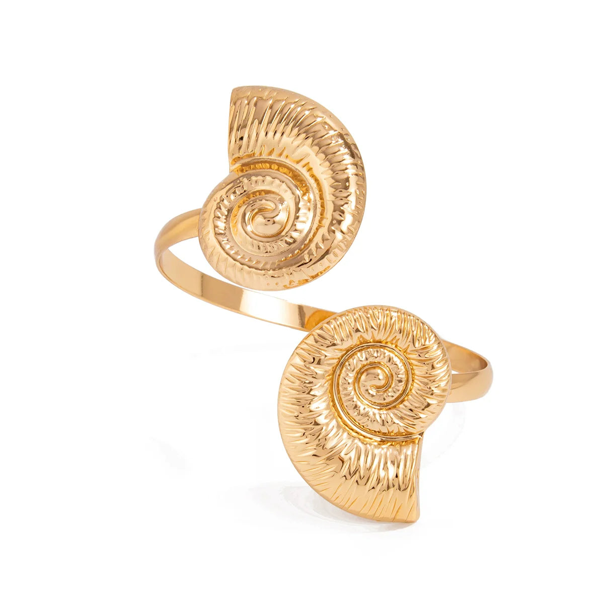 Jewell Ocean Cuff Bracelet - Gold Seashell