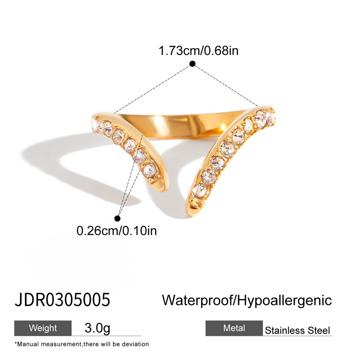 Eliora Pave Ring Stack - JDR0305005 [VD6J9C71]