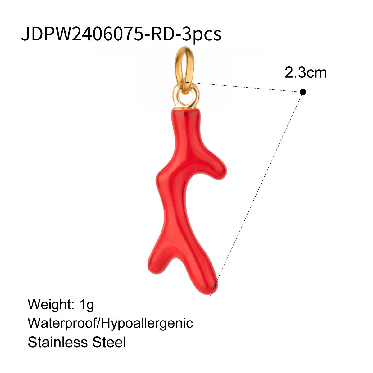 Finlee Pearl Jewelry Components - JDPW2406075-RD (3pcs) [D5KZLVIH]