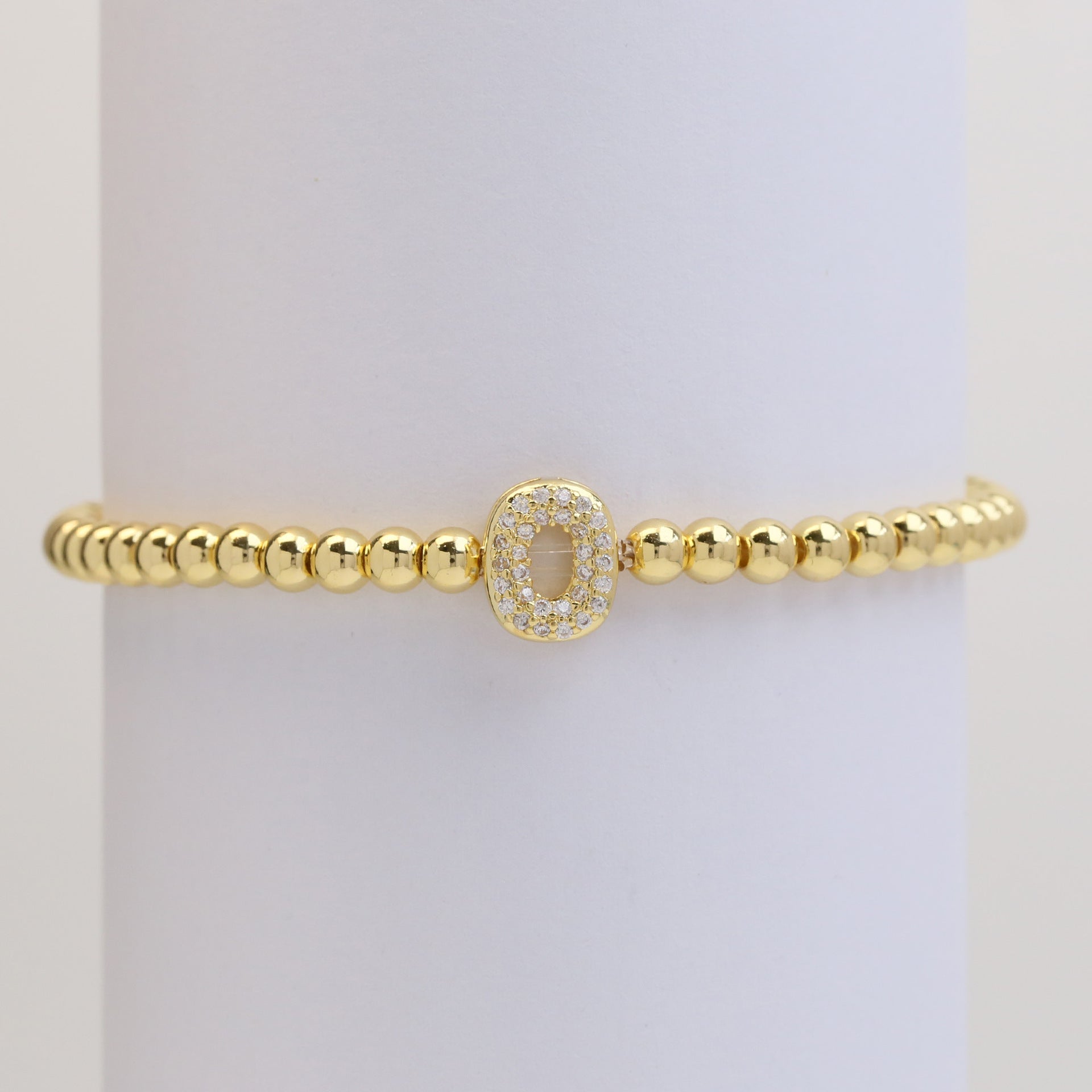 Aloni Bubble Letter Bracelet - Gold O [W224754U]