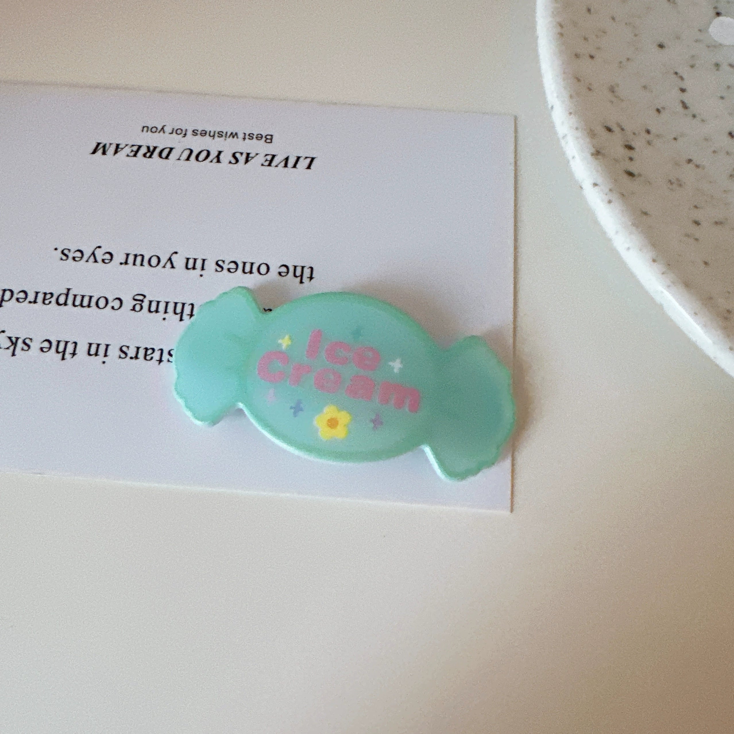 Mckenna Sweet Candy Hair Clips - Green (Single) [QUZQHJCZ]