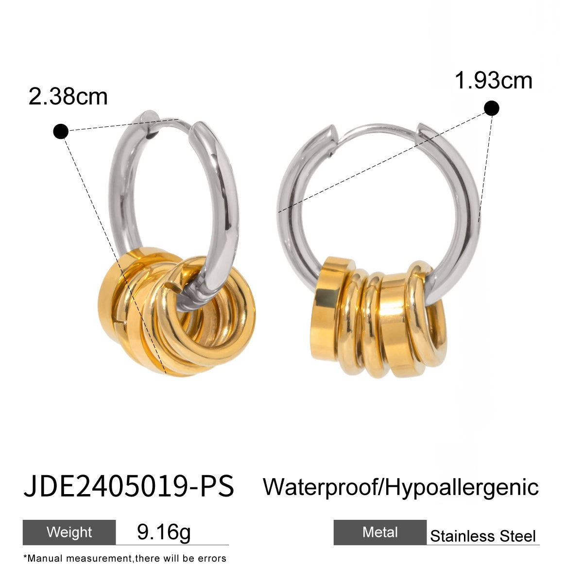 Serinity Contrast Jewelry Set - JDE2405019-PS [U22MQSFE]