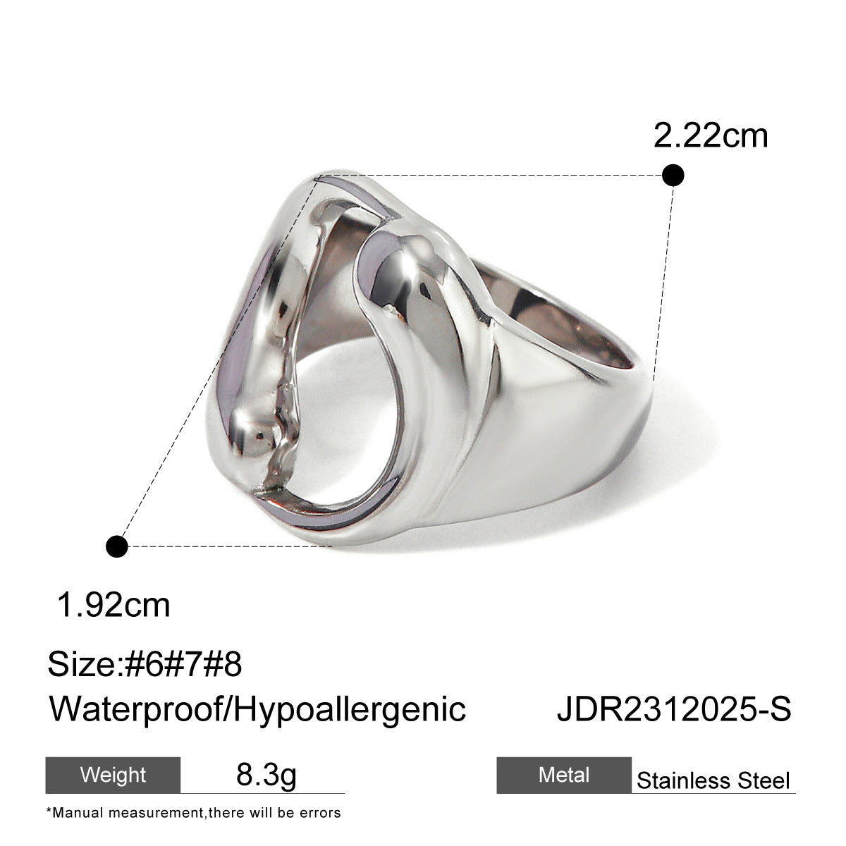Nautica Gold Waterdrop Ring - Silver Tone [UJSFCPJ0]