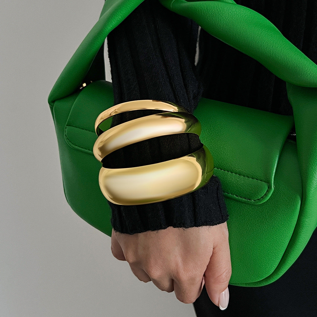 Mariyah Geometric Twist Cuff Set - Style 1 [YPIIG8MC]