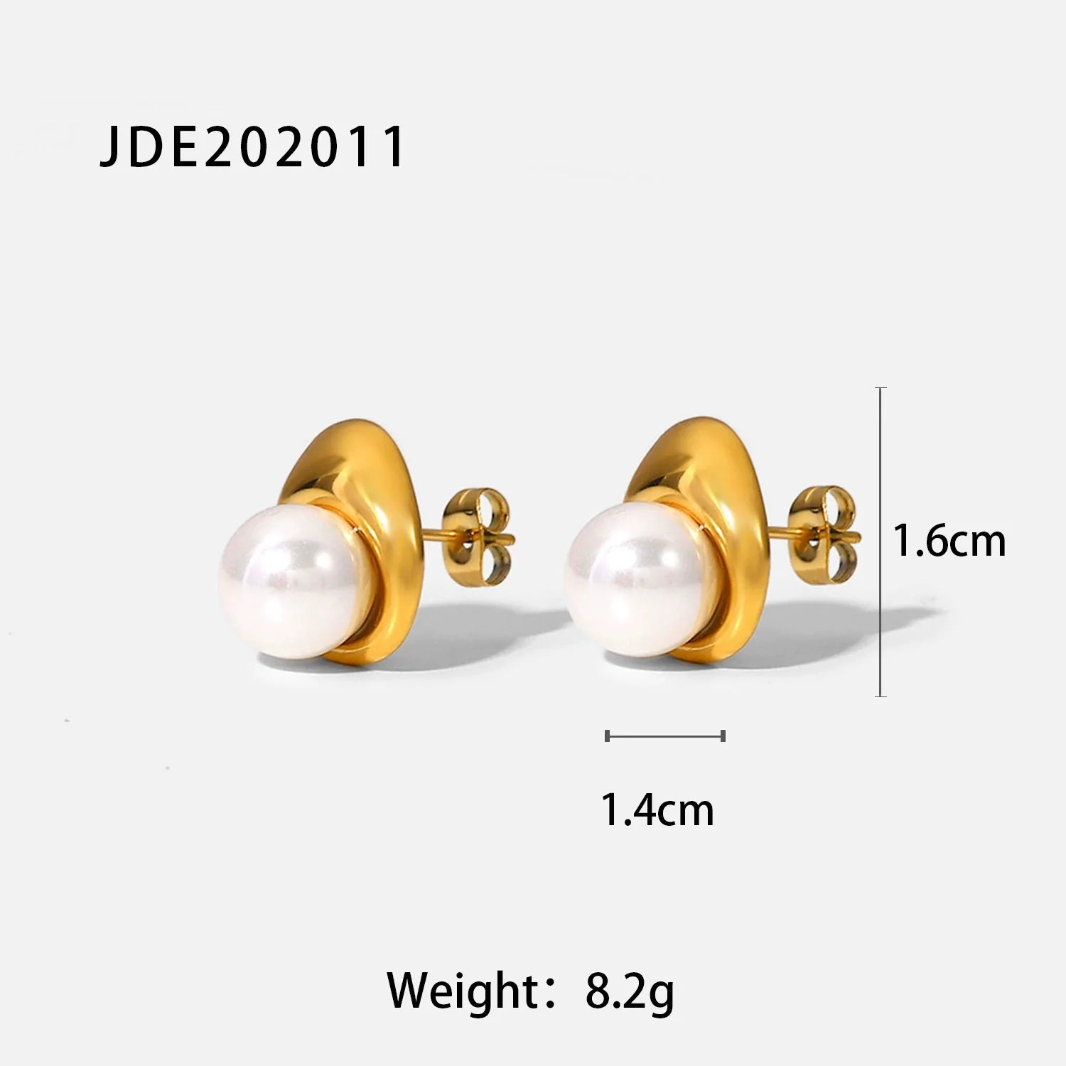 Marygrace 18K Gold Pearl Earrings - JDE202011