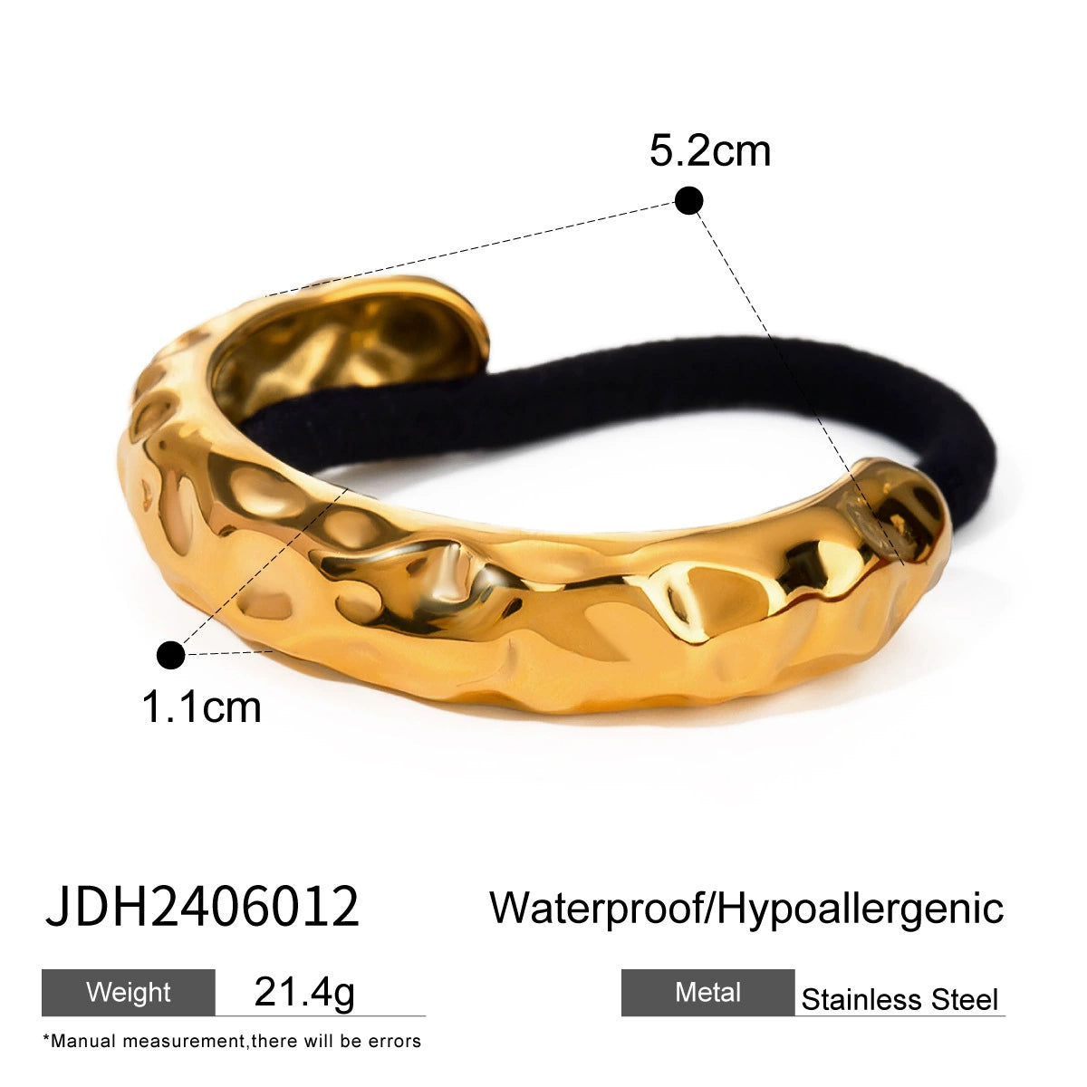 Harmony Sleek Metallic Hair Ties - JDH2406012 [VISKUJZ6]