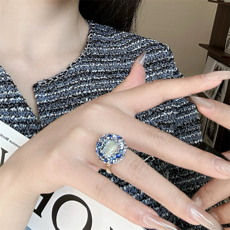 Kemiyah Gold Baroque Pearl Set - Baroque Irregular Pearl Ring [62E56YHN]