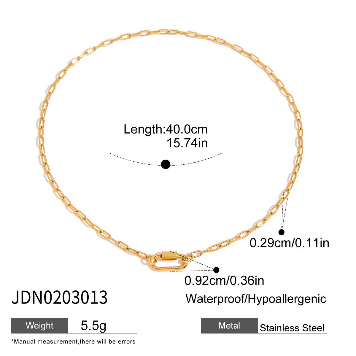 Rosslyn Customizable Chain Necklace - JDN0203013 DIY Necklace [7N8H6B3B]