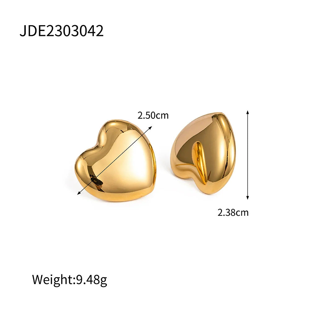 Kaylani Liquid Heart Earrings - undefined
