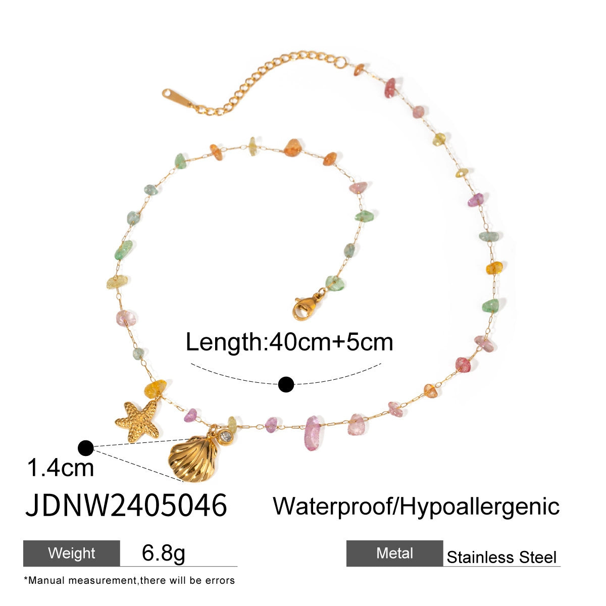 Everlie Bohemian Clavicle Necklace - JDNW2405046 [J137UUJ4]