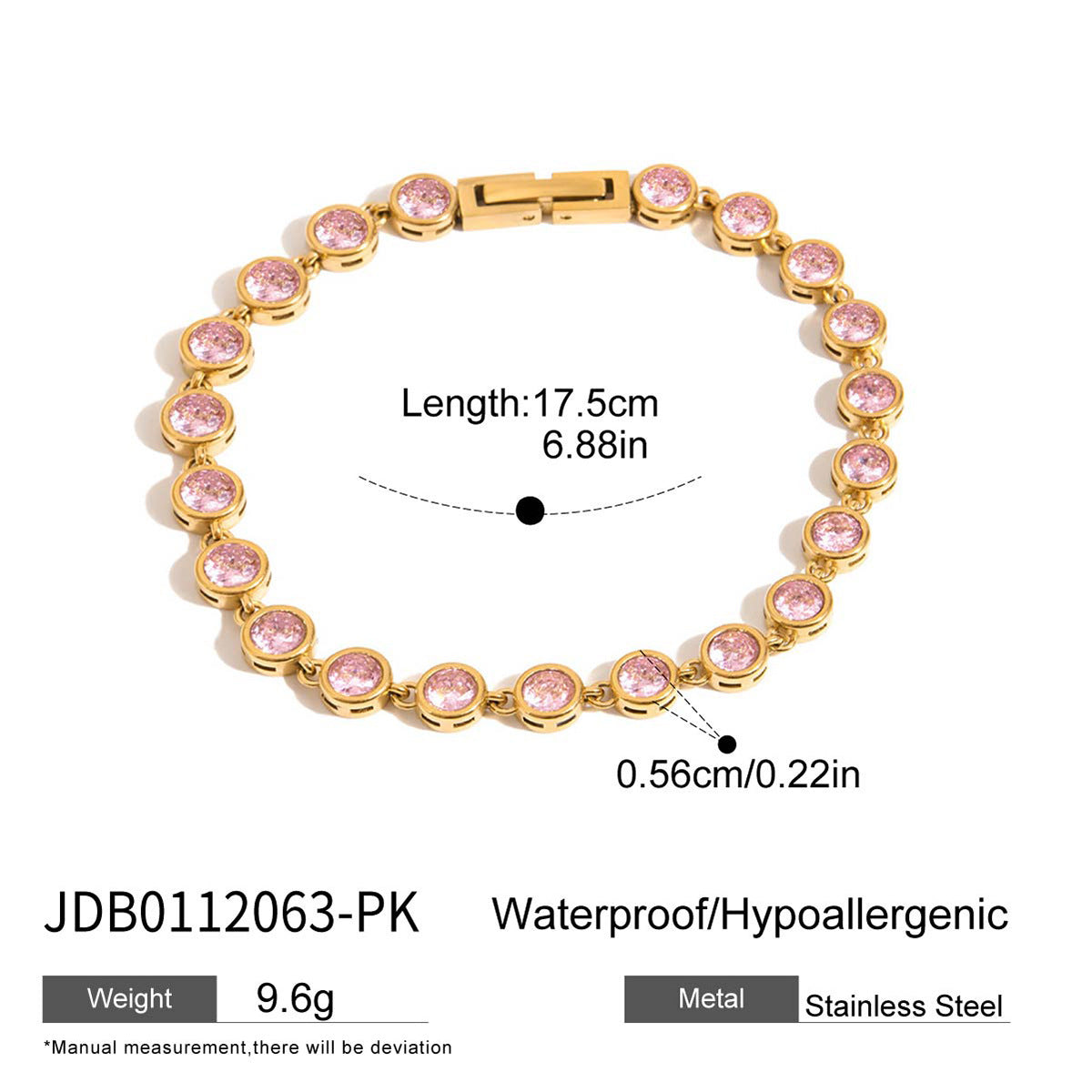 Bellah Zircon Stacking Bracelet Set - JDB0112063-PK [MO1D2ENQ]