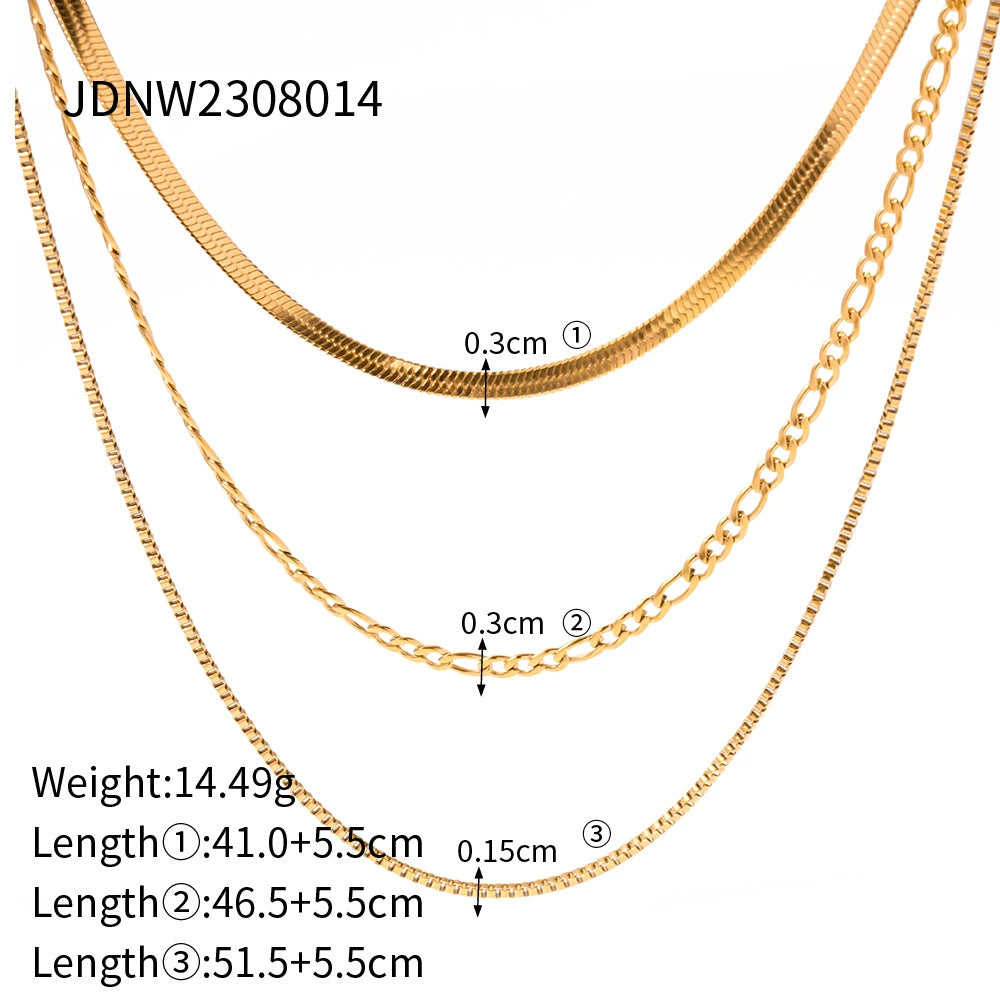 Calista Stacked Titanium Necklace - JDNW2308014 [E56F0DKL]