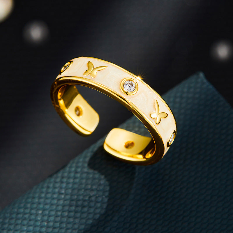 Neriah Enamel Butterfly Ring - R16594M085 [HYLNM3ZA]