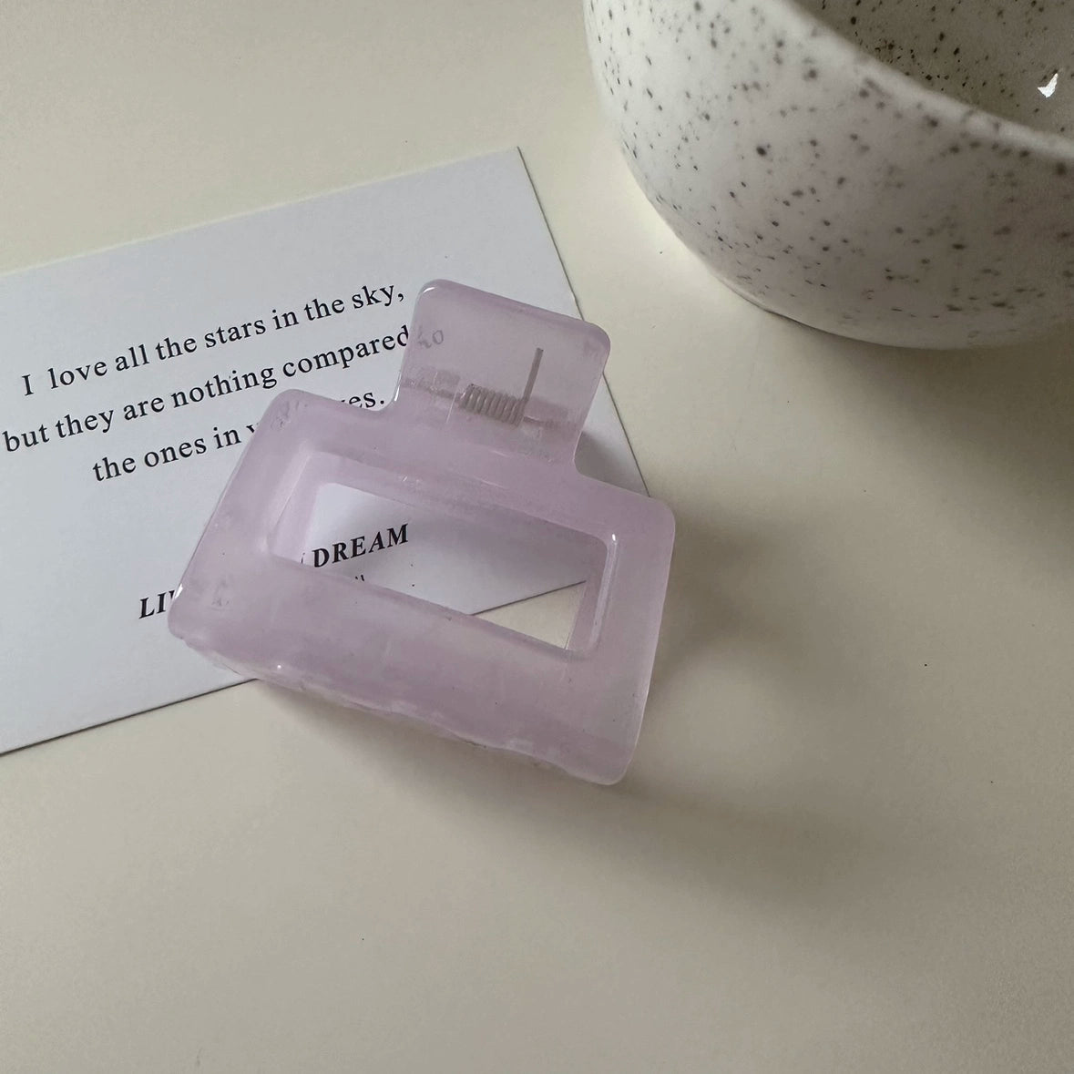 Perri Jelly Claw Clip - Light Purple [54ISRKRJ]