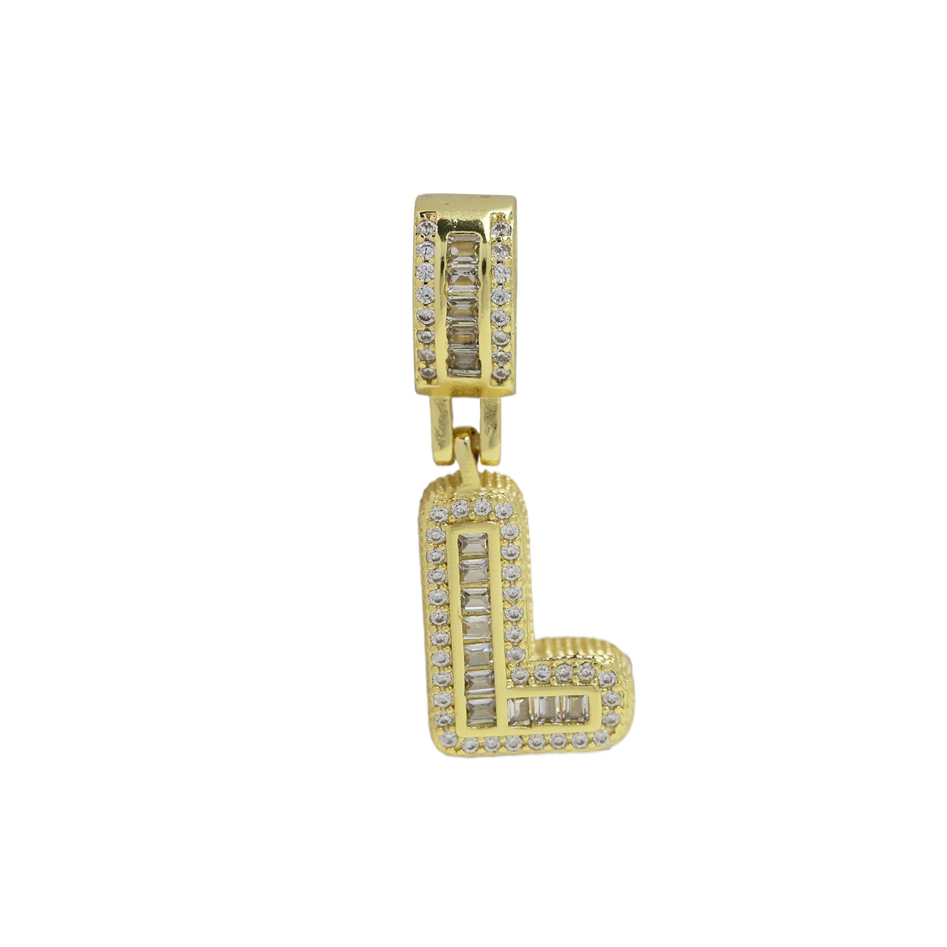 Maida Gold Letter Pendant Necklace - Gold Pendant L [VXHOH0QX]