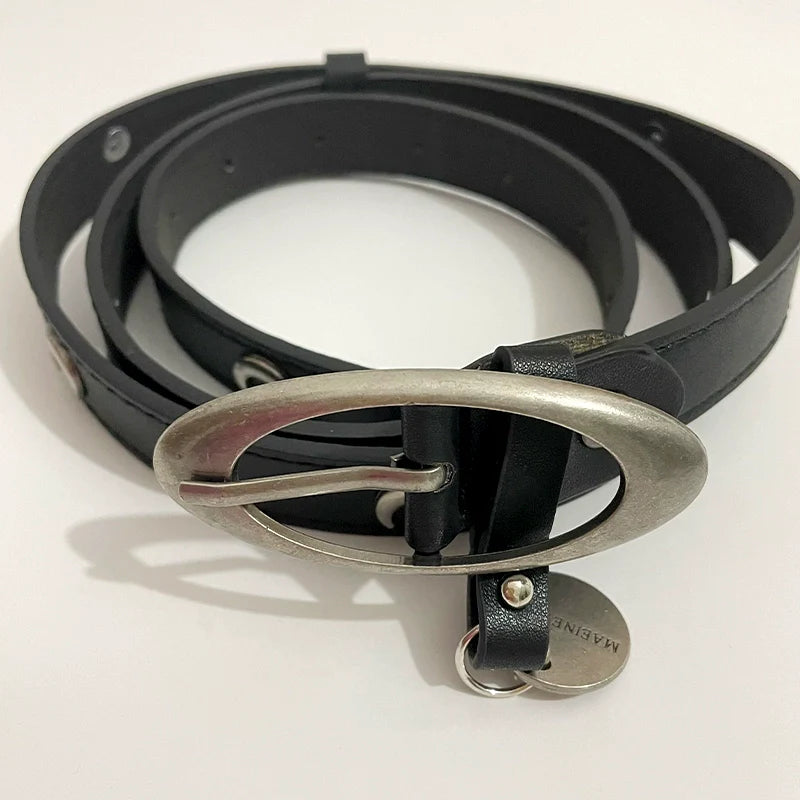 Julianny Distressed Moon Belt - Black Distressed Moon Belt (Main)