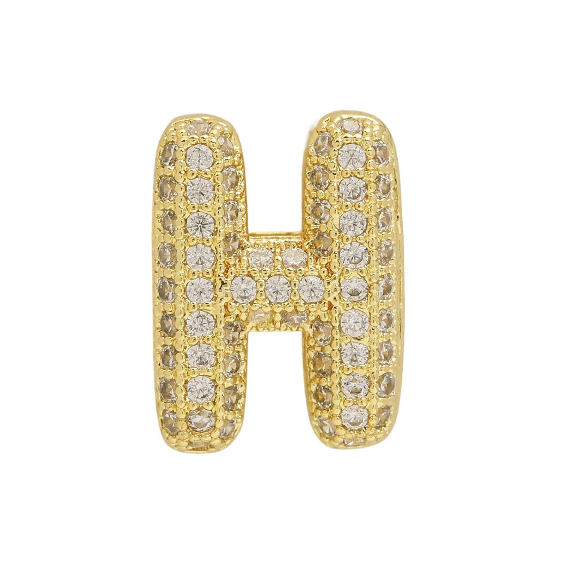 Israa Gold Bubble Letter Bracelet - H [D5H10YT6]