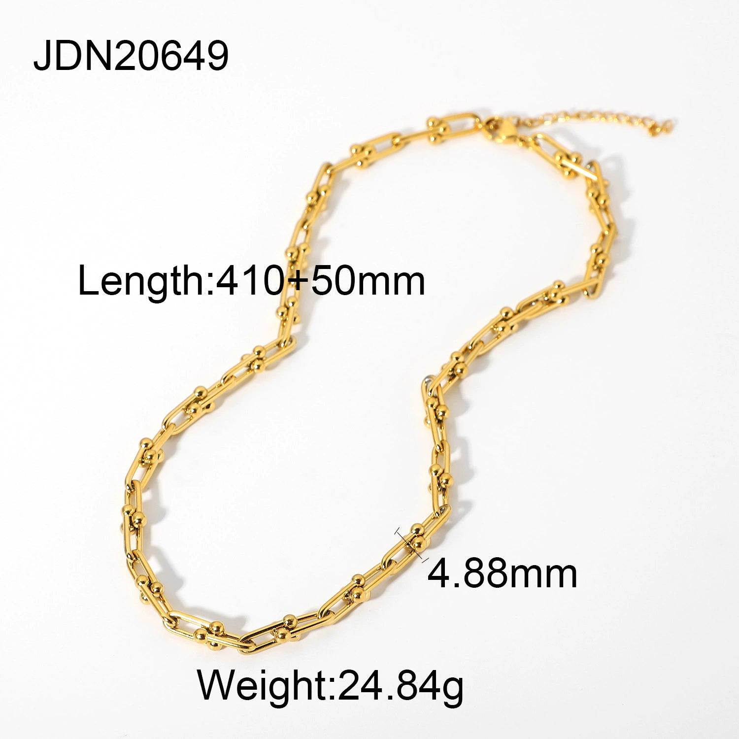 Courtney Layered Titanium Necklace - JDN20649 [UJQ1U1MS]