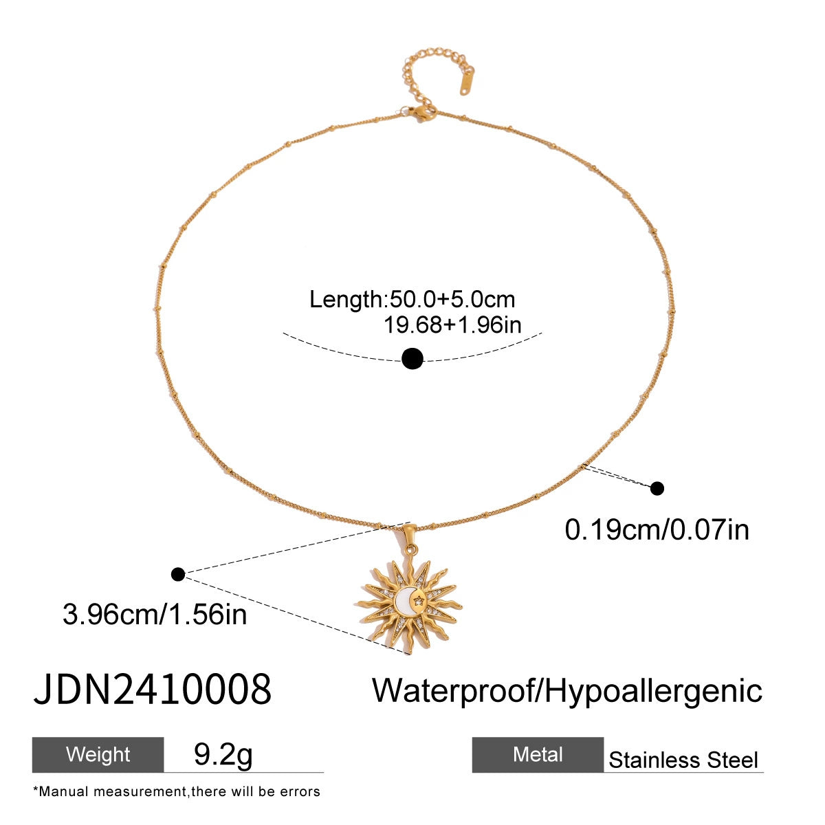 Raquel Zircon Fruit Necklace - JDN2410008 [GLF561UB]