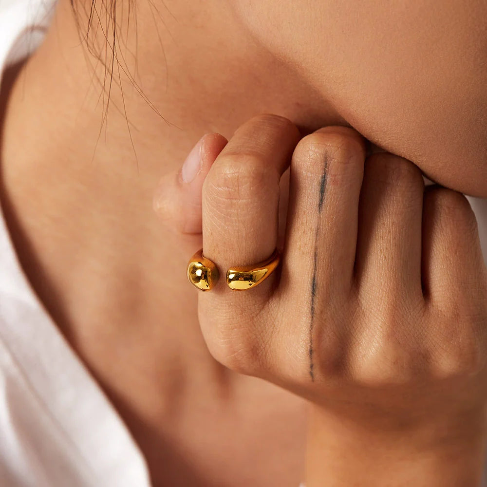 Devorah Geometric Adjustable Rings - JDR201354