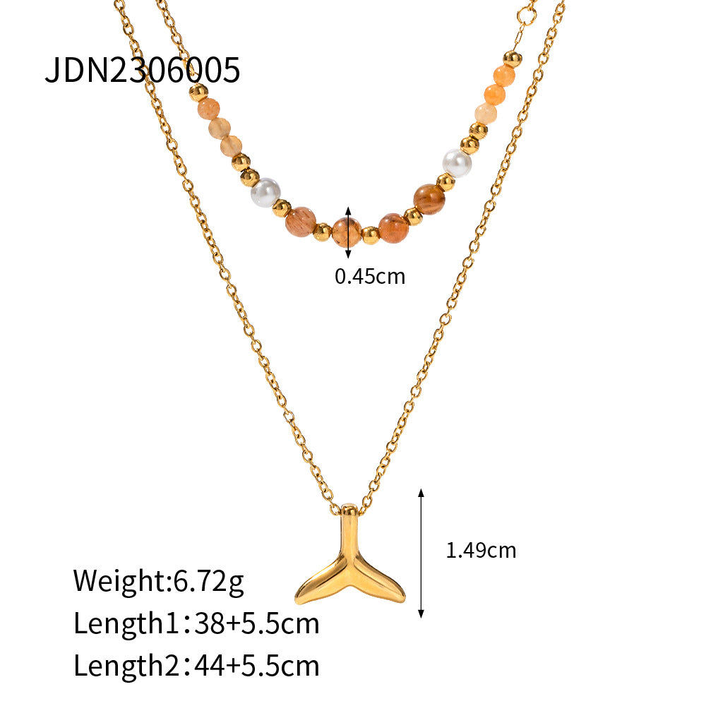 Lynn Layered Starfish Necklace - JDN2306005 [DXQ0V4TN]