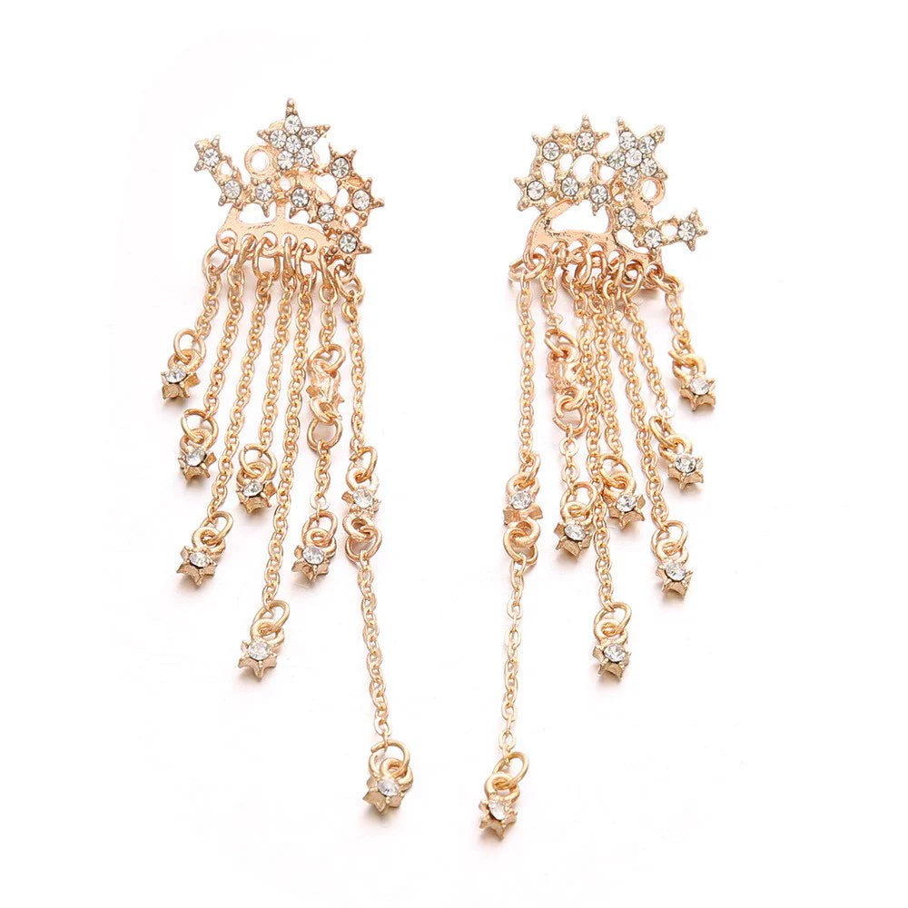 Hattie Tassel Drop Earrings - Gold