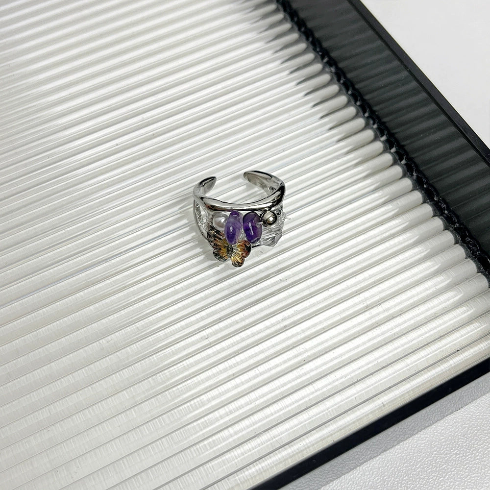 Ysabella Colorful Butterfly Open Ring - Style C [21FRI57W]