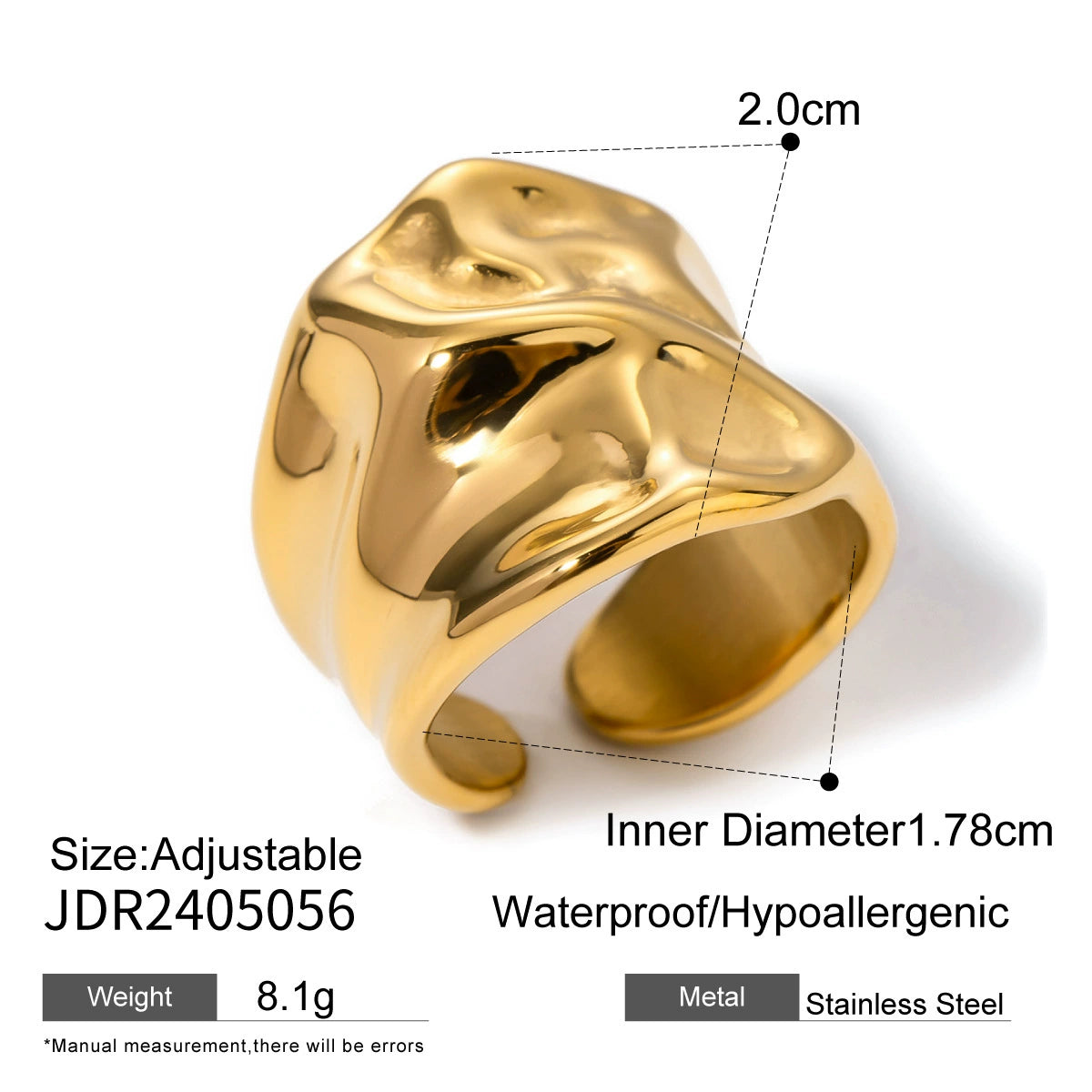 Chloe Gold Pearl Ring - JDR2405056 [17BO2QW6]
