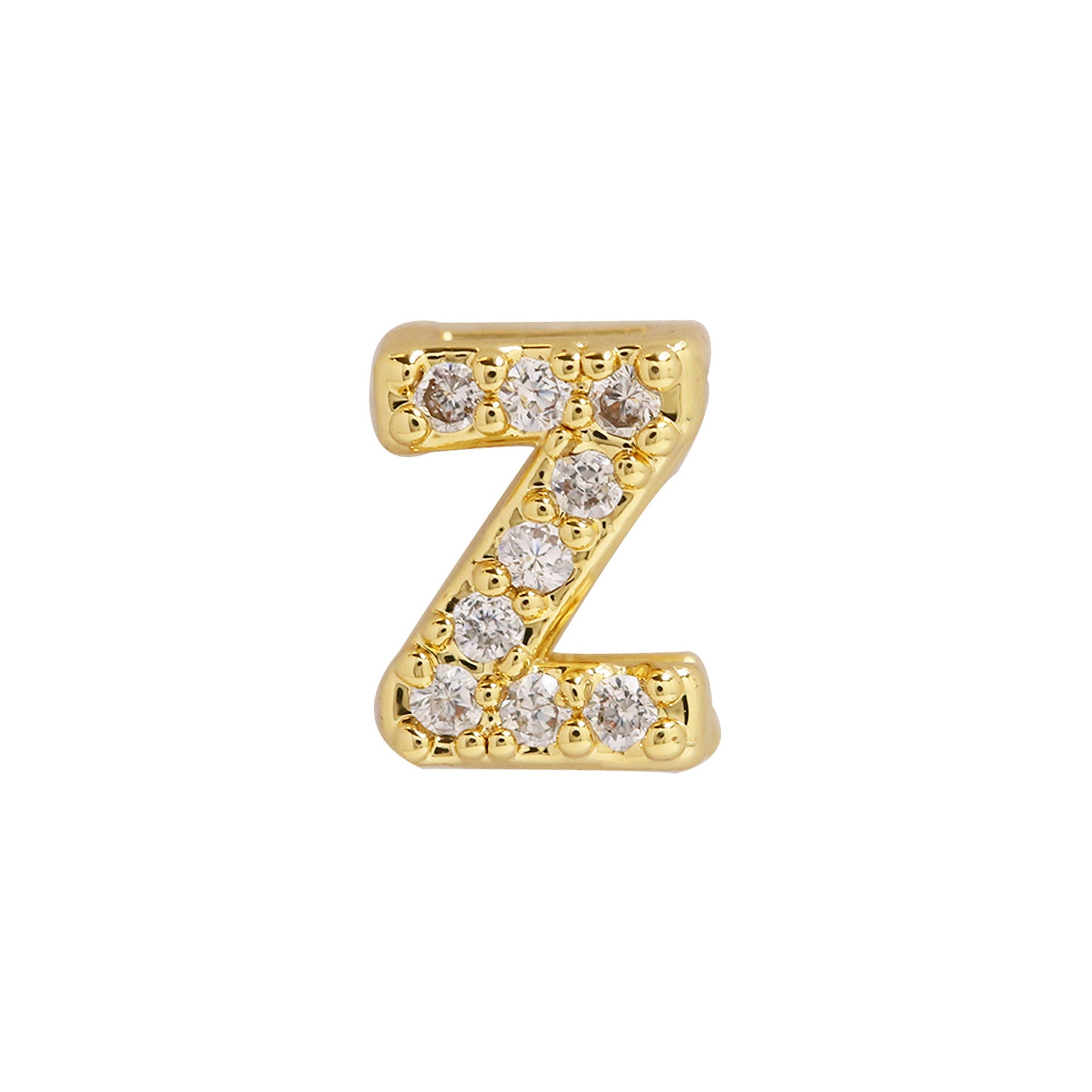 Leyna Gold Zircon Initial Necklace - Z [3HY5TOJK]
