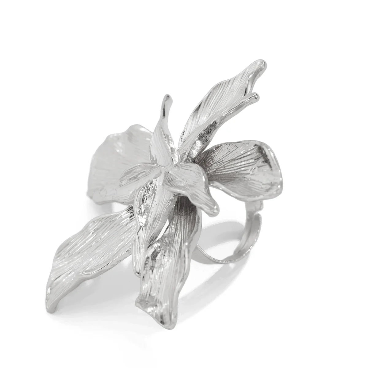Serinity Dual Petal Ring - Silver