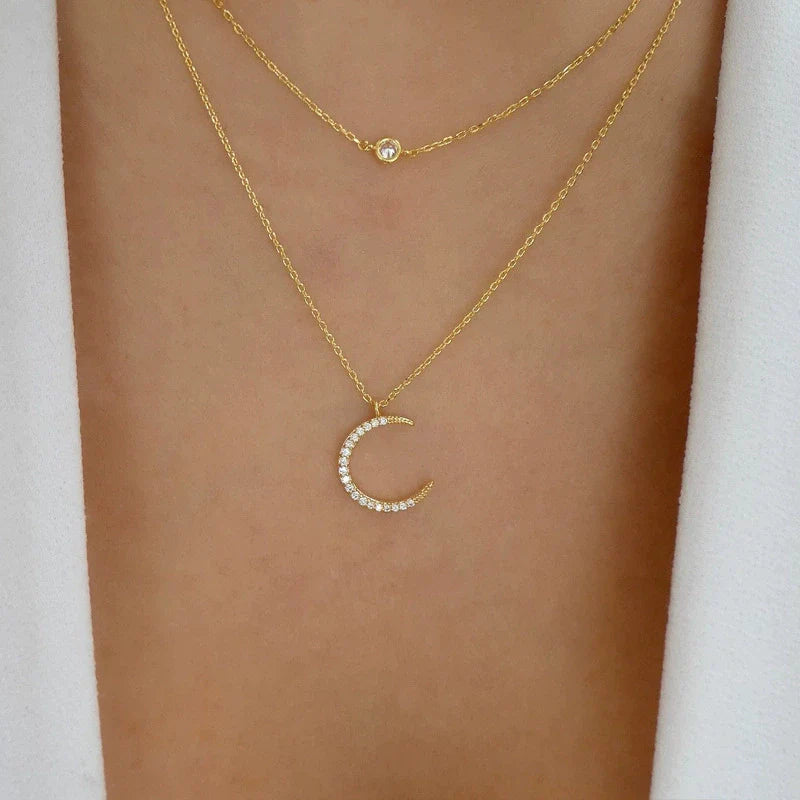 Brileigh Crystal Triangle Necklace - N0310-2