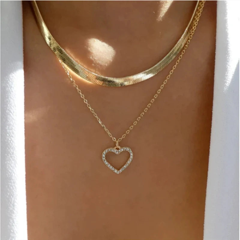 Brileigh Crystal Triangle Necklace - N0308-3