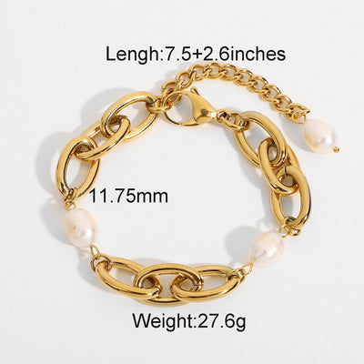 Prisha Metal Pearl Bracelet - JDB201075 [BU01AME0]