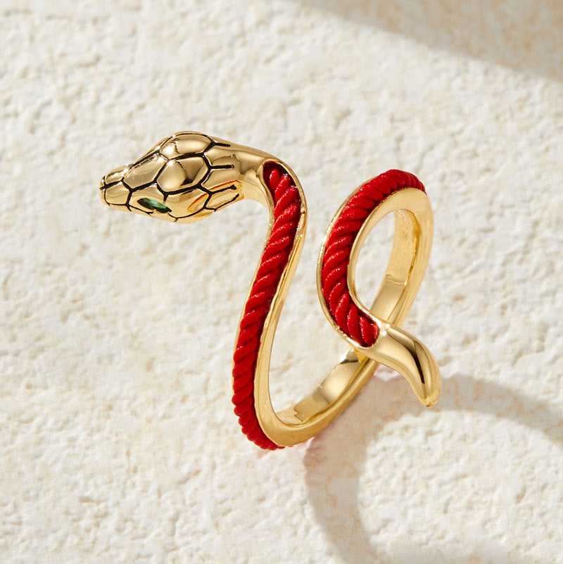 Annamae Zodiac Red Rope Ring - Style 1 [QJL86OUP]