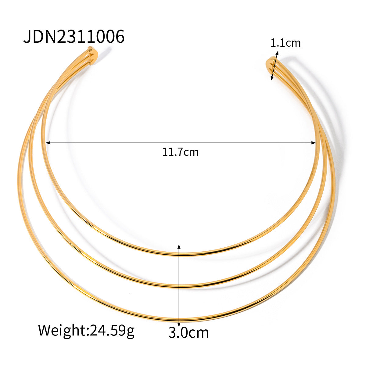 Dania Layered Sun Necklace - JDN2311006 [SBG0ASYO]