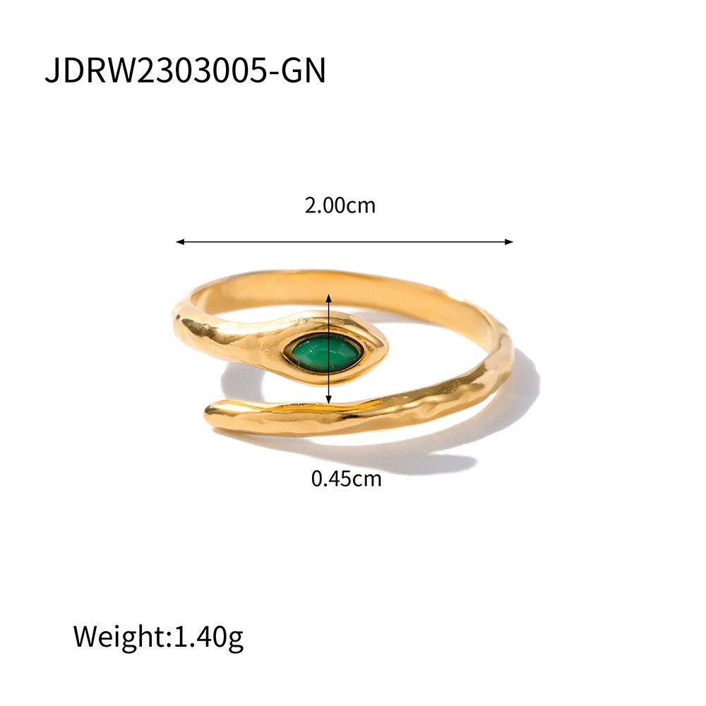 Airabella Serpent Open Ring - JDRW2303005-GN [LVXVHGK7]