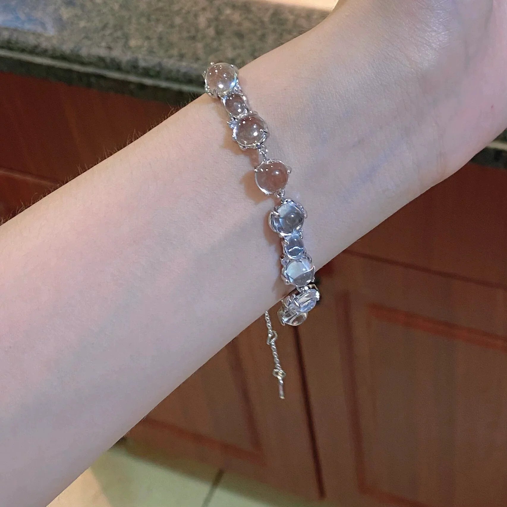Aleina Crystal Star Bracelet - Crystal Clear Bracelet